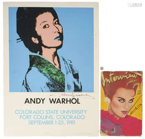 Andy Warhol Poster & Interview Magazine