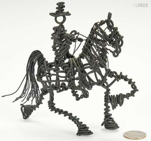 Vannoy Streeter, Wire Figure on Horseback