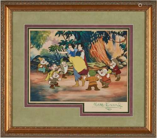 Walt Disney signed Snow White Animation Cel
