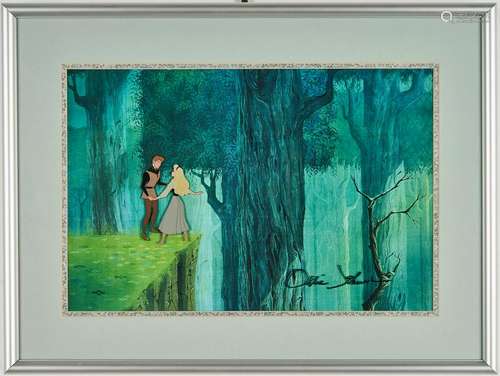 Sleeping Beauty Disney Animation Cel, signed Ollie