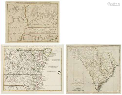 3 Southern Maps, incl. 2  Antonio Zatta 1778, SC 1796