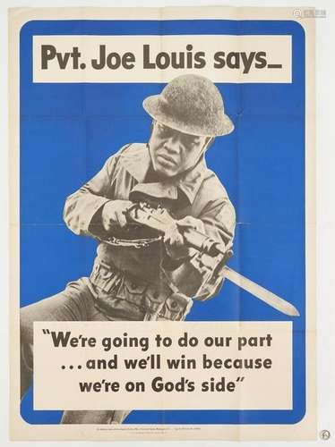 WWII U. S. Propaganda Poster, Joe Louis