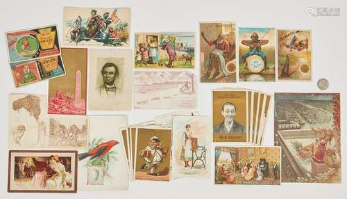 Large Collection Music and Sewing Trade Cards/Calendars