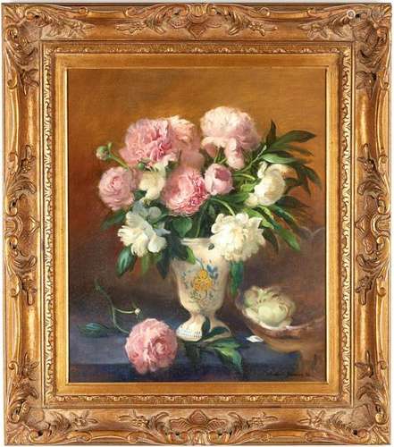 Elizabeth Brandon, Still Life With Peonies