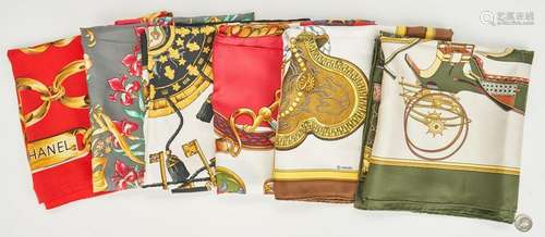 6 Hermes and Chanel Designer Scarves