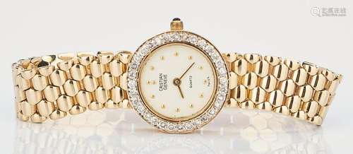 Cristian Geneve 14K & Diamond Swiss Quartz Watch