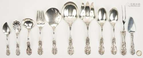 11 Pcs Francis I Sterling Flatware Servers