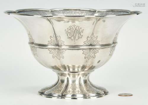 Tiffany & Co. Art Nouveau Sterling Silver Footed Bowl
