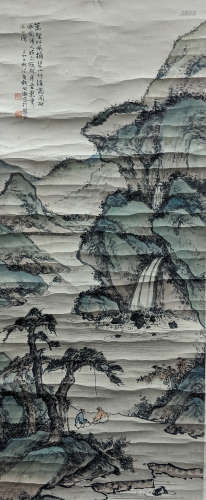 胡佩衡-青綠山水 紙本 立軸