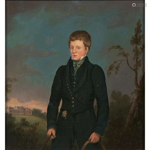 English School, Portraits of Young Men, Lot of Three