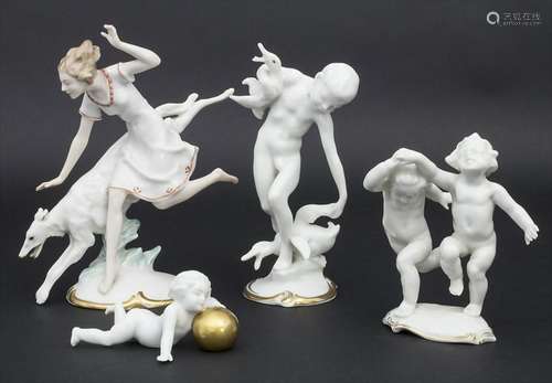 Konvolut 4 Porzellanfiguren / A set of 4 porcelain