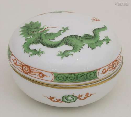 Deckeldose 'Grüner Drache' / A lidded box 'Green