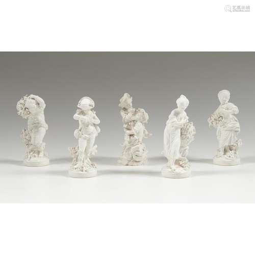 Derby  White Bisque Figures, Plus