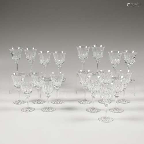 Saint-Louis  Crystal Water and Wine Goblets,  Provence