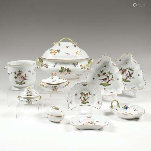 Herend  Porcelain Service,  Rothschild Bird