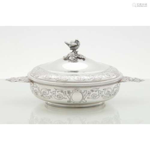 French Sterling Lidded Dish