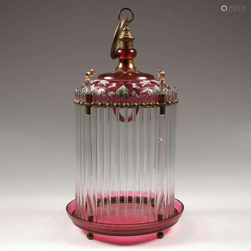 Victorian Glass Birdcage