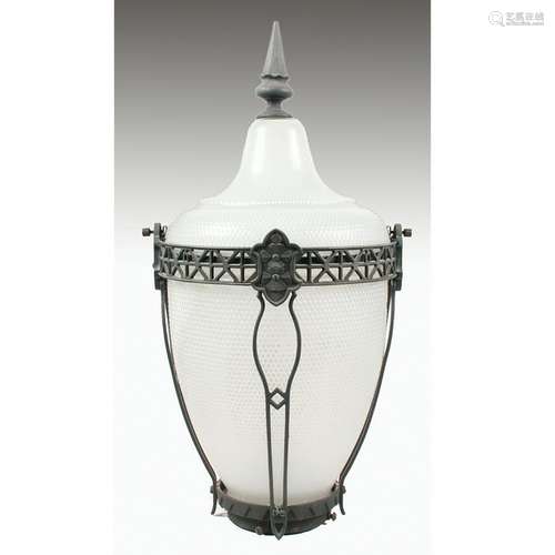 American Pressed Glass Street Lamp Shade