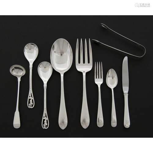 American and British Sterling Flatware