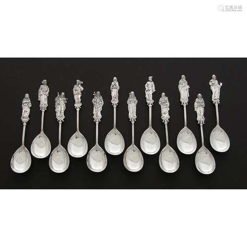 American Sterling Apostle Spoons