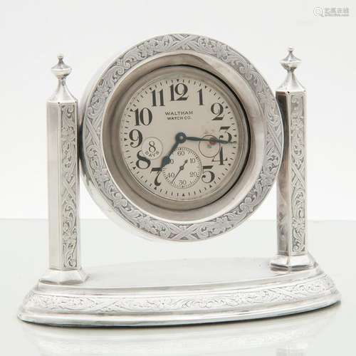 Waltham  Sterling Desk Clock