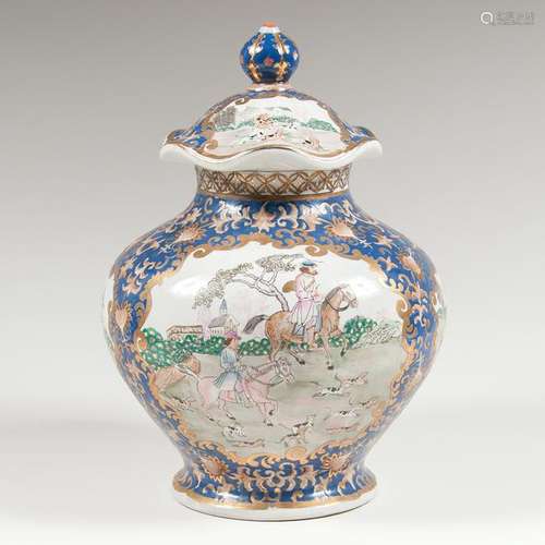 Chinese Export Lidded Jar