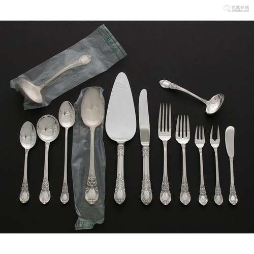 Lunt  Sterling Flatware Service for Eight,  American