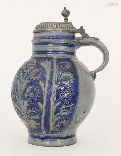 Kugelbauchkrug / A stoneware jug, Westerwald, um 1700