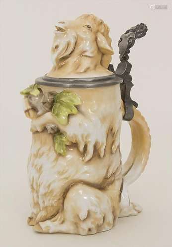 Figürlicher Bierkrug 0,5 L / A figural porcelain beer