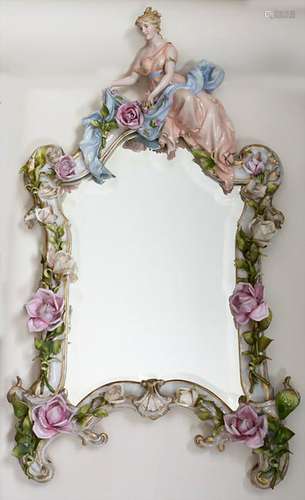 Wandspiegel mit Allegorie 'Flora' / A mirror with