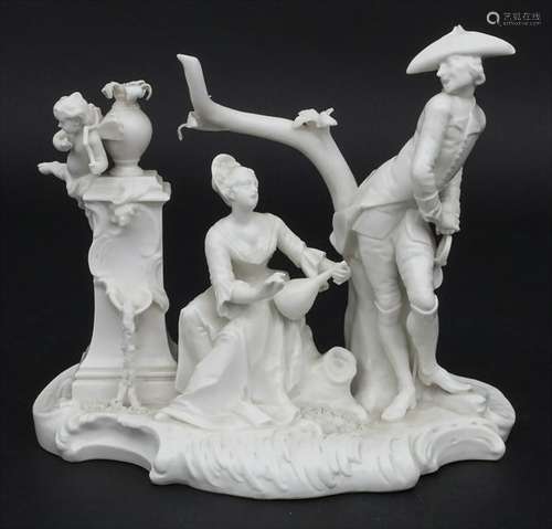 Figurengruppe einer galanten Szene / A figural group of