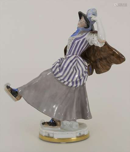 Schlittschuhläuferin / A figurine of a skating lady,