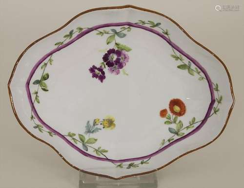 Ovale Schale / An oval plate, Meissen, um 1790