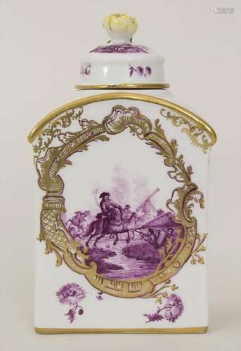 Teedose / A tea caddy, Meissen, um 1750 Material: