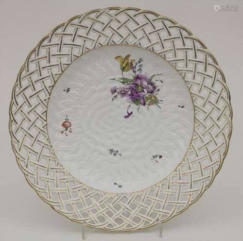 Korb-Teller / A plate, Frankenthal, um 1762 Material: