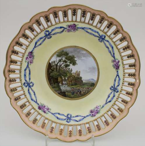 Korb-Teller / A plate, Meissen, um 1775 Material: