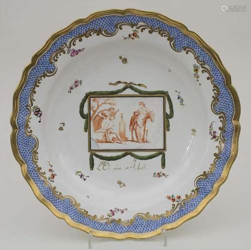 Teller / A plate, Höchst, um 1775 Material: Porzellan,