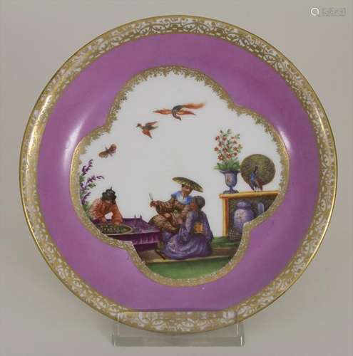 Unterschale / A dish with a Court scene and