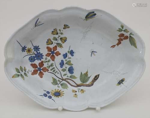 Fayence-Schüssel / A faience bowl, 18. Jh. Material: