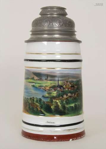 Souvenir Bierkrug 'Schliersee' / A porcelain souvenir