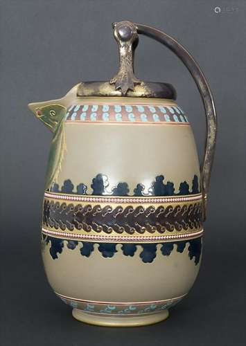 Großer Jugendstil Schenkkrug / A large Art Nouveau jug,