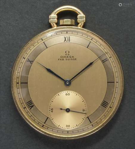 Offene Art Déco Taschenuhr / A pocket watch, Omega,