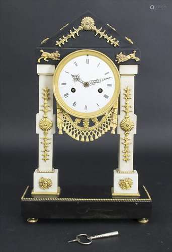 Empire-Portaluhr / An Empire clock, Frankreich /