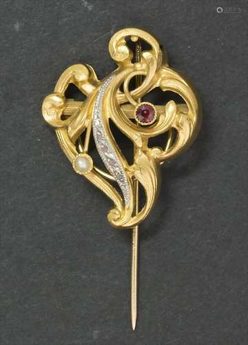 Jugendstil Gold Nadel / An Art Nouveau gold needle, um