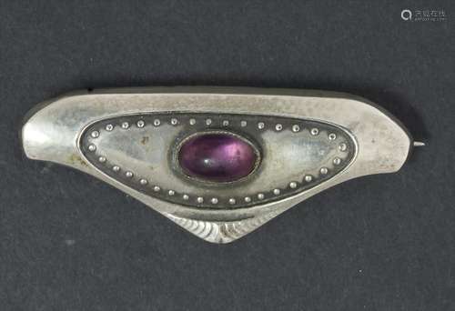 Jugendstil Brosche / An Art Nouveau silver brooch, wohl