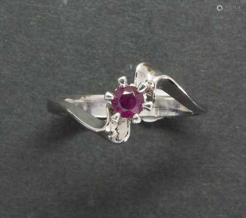 Damenring mit Rubin / A ladies ring with ruby Material: