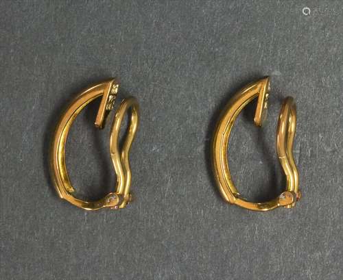 Paar Ohrclips / A pair of earclips, Helmut Emmerich,