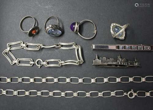 Konvolut Silberschmuck / A set of silver jewellery