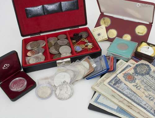 Sammlung Münzen und Banknoten / A collection of Coins