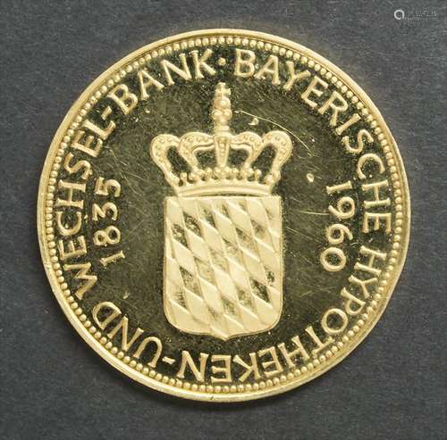 Goldmedaille 'Bayerische Hypotheken- und Wechselbank ',